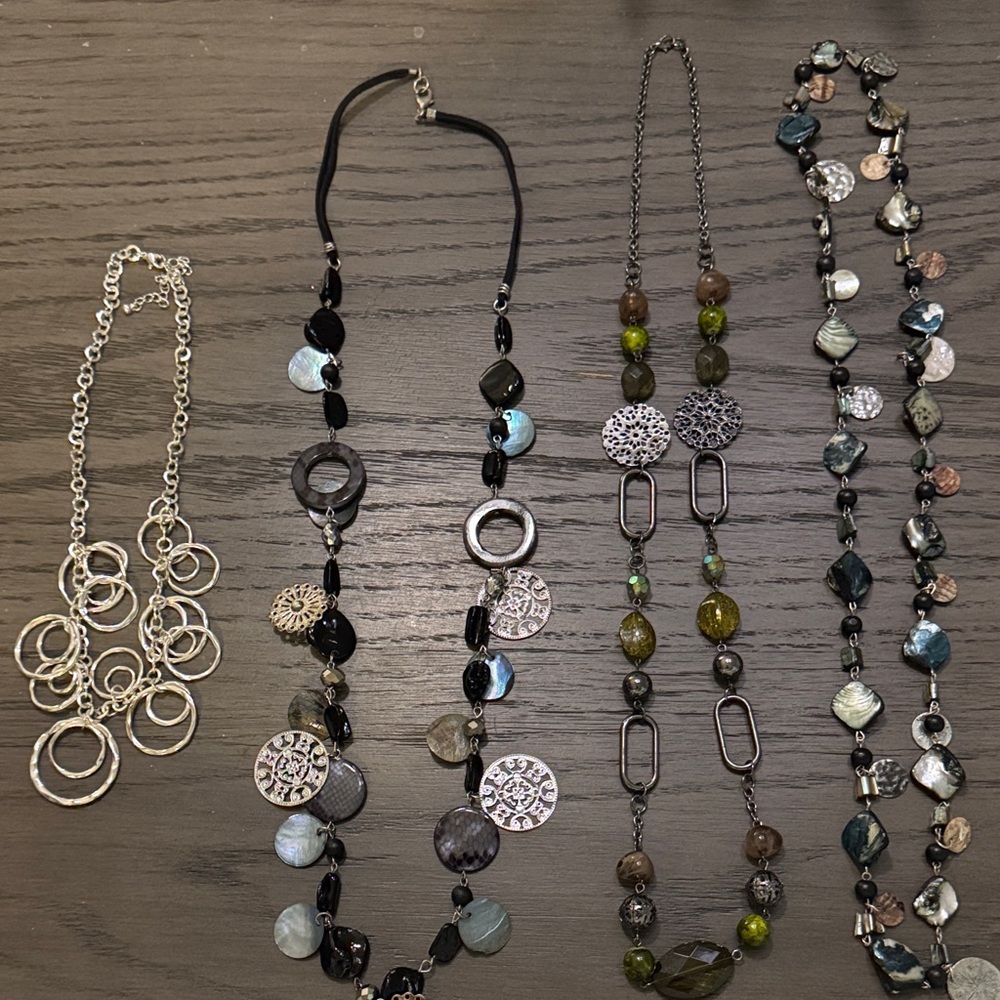 Elegant Multi-Color Necklace Set